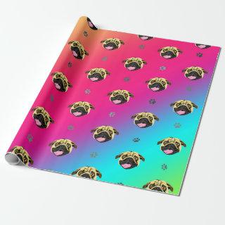 Rainbow Stripe Pug