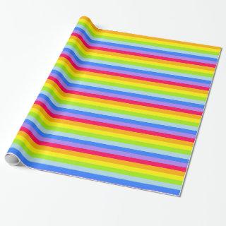 Rainbow stripes bright coloured patterned wrap