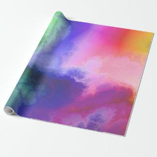 Rainbow Tie Dye Abstract Galaxy Cosmic Background
