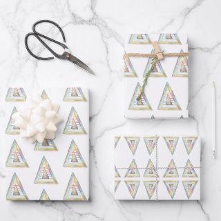 Rainbow Triangle Prisms Modern Boho Unique Gift  Sheets