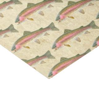Rainbow Trout Fishing Tissue Paper