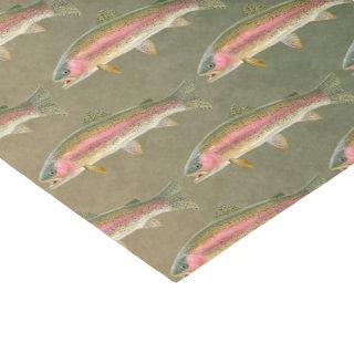 Rainbow Trout Fishing Tissue Paper