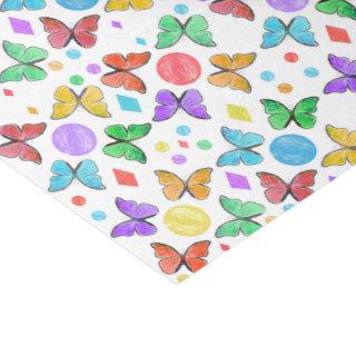 Rainbow Wings Pattern Tissue Paper