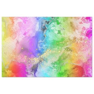 Rainbow with glitters tissue paper