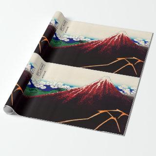 Rainstorm Beneath the Summit by Katsushika Hokusai