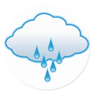 Rainy Day Classic Round Sticker
