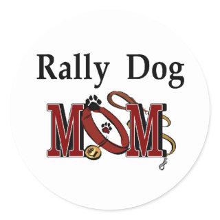 Rally Obedience Dog Mom Gifts Classic Round Sticker