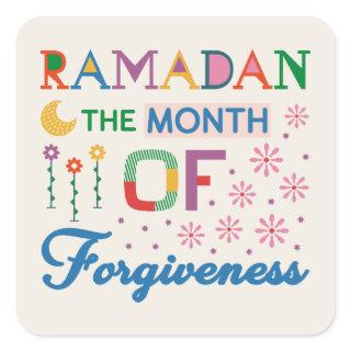 Ramadan Month Of Forgiveness Square Sticker