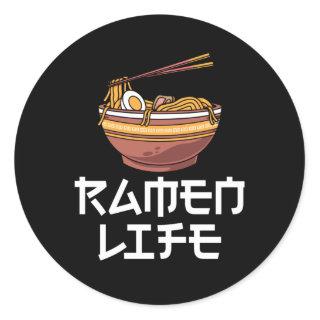 Ramen Foodie Japanese Noodles Lover Classic Round Sticker
