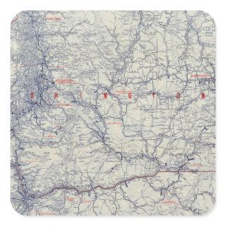 Rand McNally Official 1925 Auto Trails Map Square Sticker