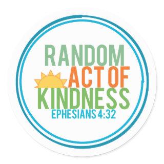 Random Act of Kindness (Biblical) Classic Round Sticker