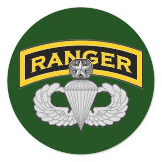Ranger tab & Master Blaster wings Classic Round Sticker