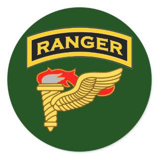 Ranger tab & Pathfinder badge Classic Round Sticker