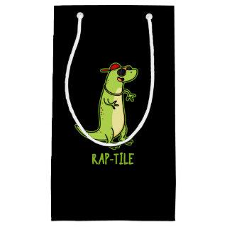 Rap-tile Funny Reptile Lizard Pun Dark BG Small Gift Bag