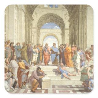Raphael’s The School of Athens Square Sticker