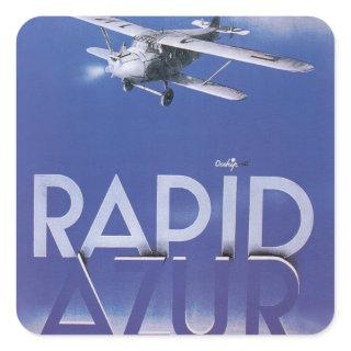 Rapid Azur Square Sticker