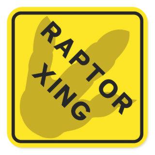 Raptor Crossing Sticker