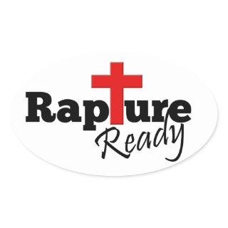 Rapture Ready Oval Sticker