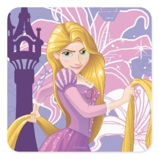 Rapunzel - Determined Square Sticker