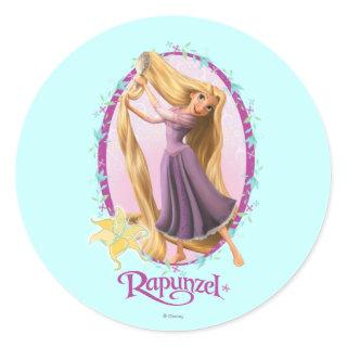 Rapunzel Frame Classic Round Sticker