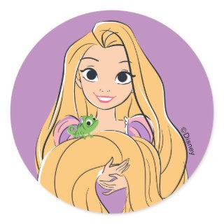 Rapunzel & Pascal Magic Moment Classic Round Sticker