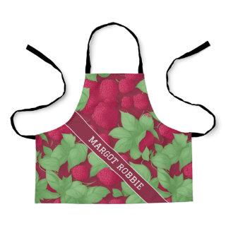 Raspberry Geometric Colorful Personalized Pattern Apron