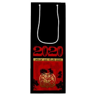 Rat Chinese custom New Year Zodiac Bithday Wine GB Wine Gift Bag