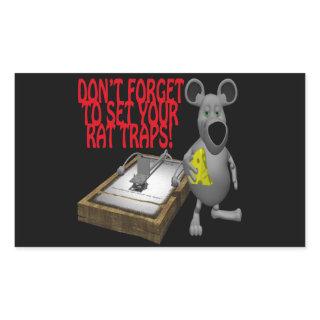 Rat Traps Rectangular Sticker
