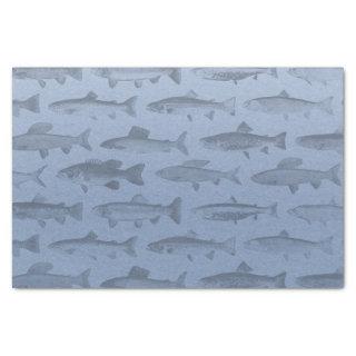 Rather Be Fishing Custom Fish Pattern Tissue Paper