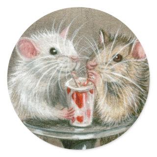 Rats on a Date Stickers