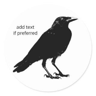 Raven Corvid Bird Stickers