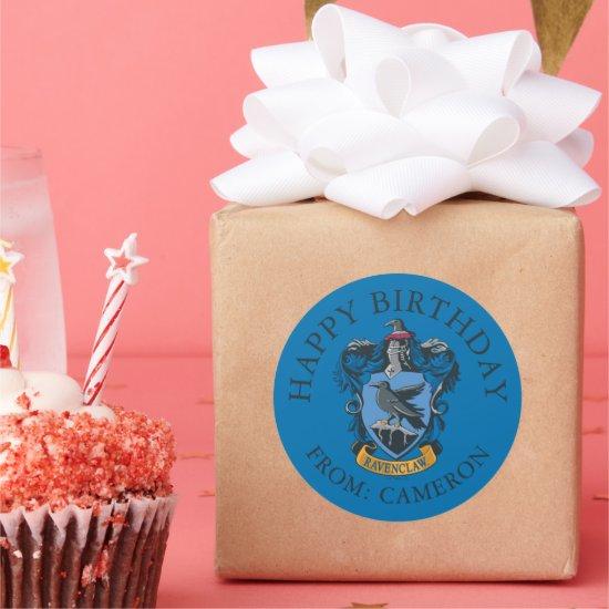 Ravenclaw Coat of Arms | Happy Birthday Classic Round Sticker