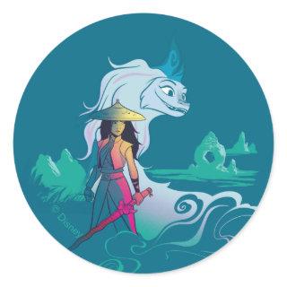 Raya and the Last Dragon Color Pop Classic Round Sticker