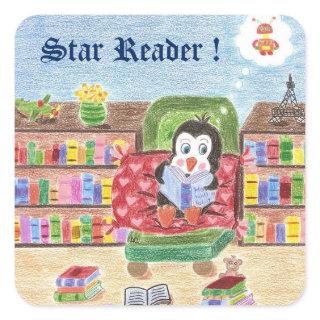 Reading penguin , Star Reader , reward stickers