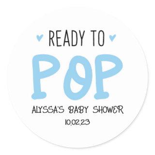 Ready To Pop Blue Stickers