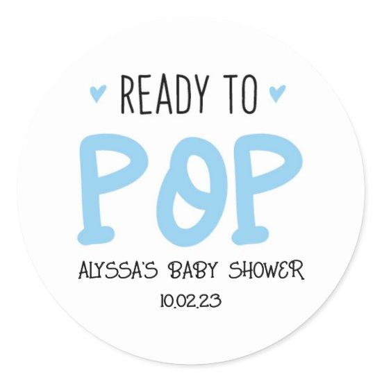 Ready To Pop Blue Stickers