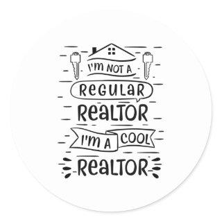 Real Estate Agent Classic Round Sticker