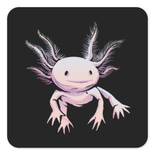 Realistic Axolotl Animal Square Sticker