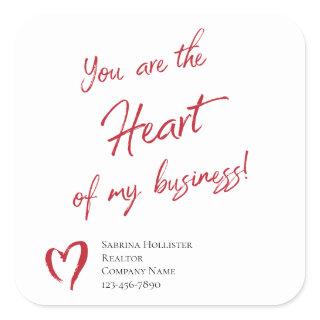 Realtor Marketing Valentine's Day Marketing Square Sticker