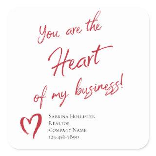 Realtor Marketing Valentine's Day Marketing Square Sticker