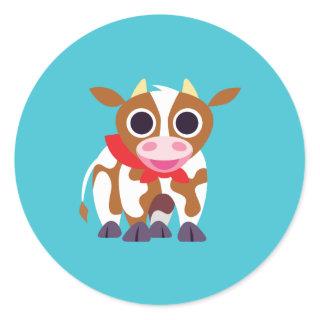 Reba the Cow Classic Round Sticker