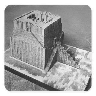 Reconstruction of the Tower of Babel Square Sticker