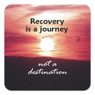 Recovery Square Sticker