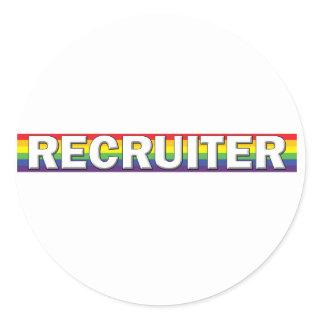 Recruiter Classic Round Sticker