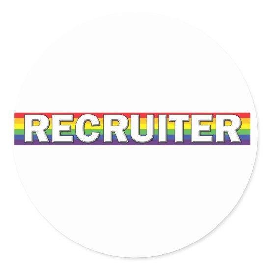 Recruiter Classic Round Sticker