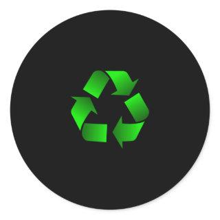 Recycle Symbol Classic Round Sticker