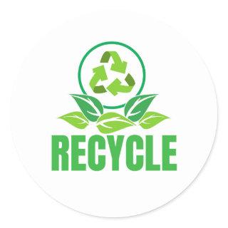 Recycle Symbol Classic Round Sticker