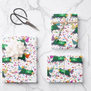 Recycling Garbage Truck Party Pattern  Sheets