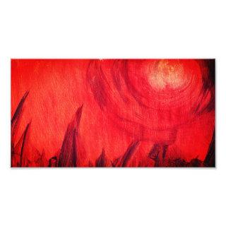 Red Absract Art Canvas Print