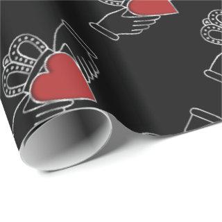 Red and Black Claddagh Pattern